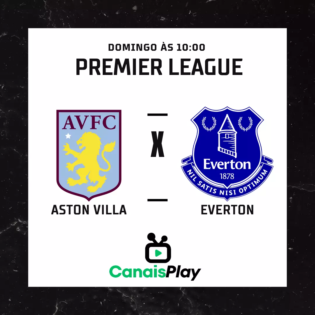 Assistir Aston Villa x Everton ao vivo! Nesse domingo (20), às 10h, no horário de Brasília, ocorre o jogo da segunda rodada da Premier League 23/24, no Villa Park. Todos os jogos dos melhores campeonatos do mundo passa aqui no CanaisPlay!