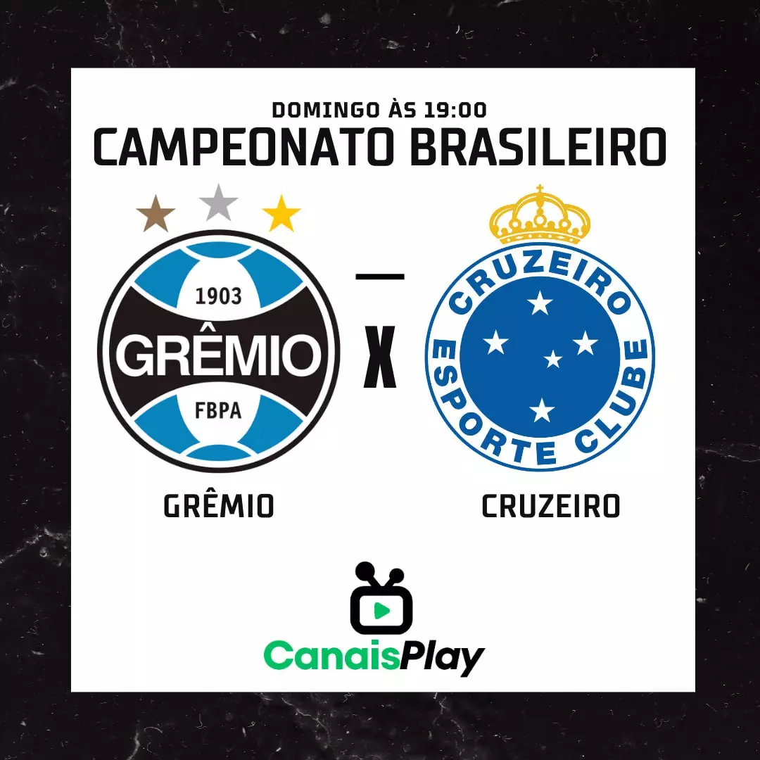 Grêmio x Cruzeiro ao vivo no Canais Play! No próximo domingo( 27), pelo Campeonato Brasileiro na Arena do Grêmio, localizada em Porto Alegre, Rio Grande do Sul. O jogo está programado para começar às 11h, horário de Brasília, e será transmitido ao vivo.